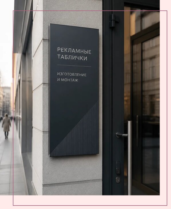 Рекламные таблички в Россоши по цене от 4666 р. | Аванза-Рсс