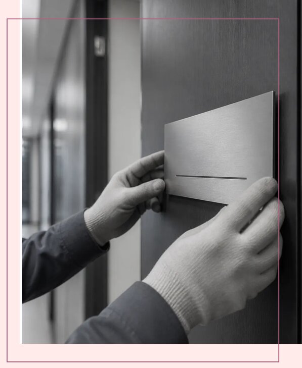 Изготовление и монтаж офисных табличек для офиса в Россоши
