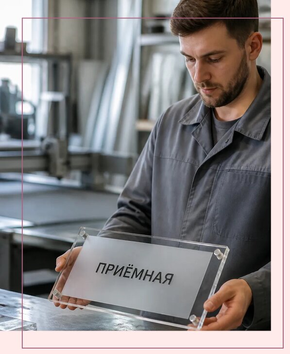 Таблички из оргстекла на заказ в Россоши от 4044 р. | Аванза-Рсс